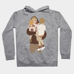 Abstract Family parents family Illustration Hoodie